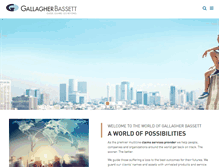Tablet Screenshot of gallagherbassett.com